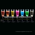 Hot Sale Liquid Active LED Flashing Champagne Glass